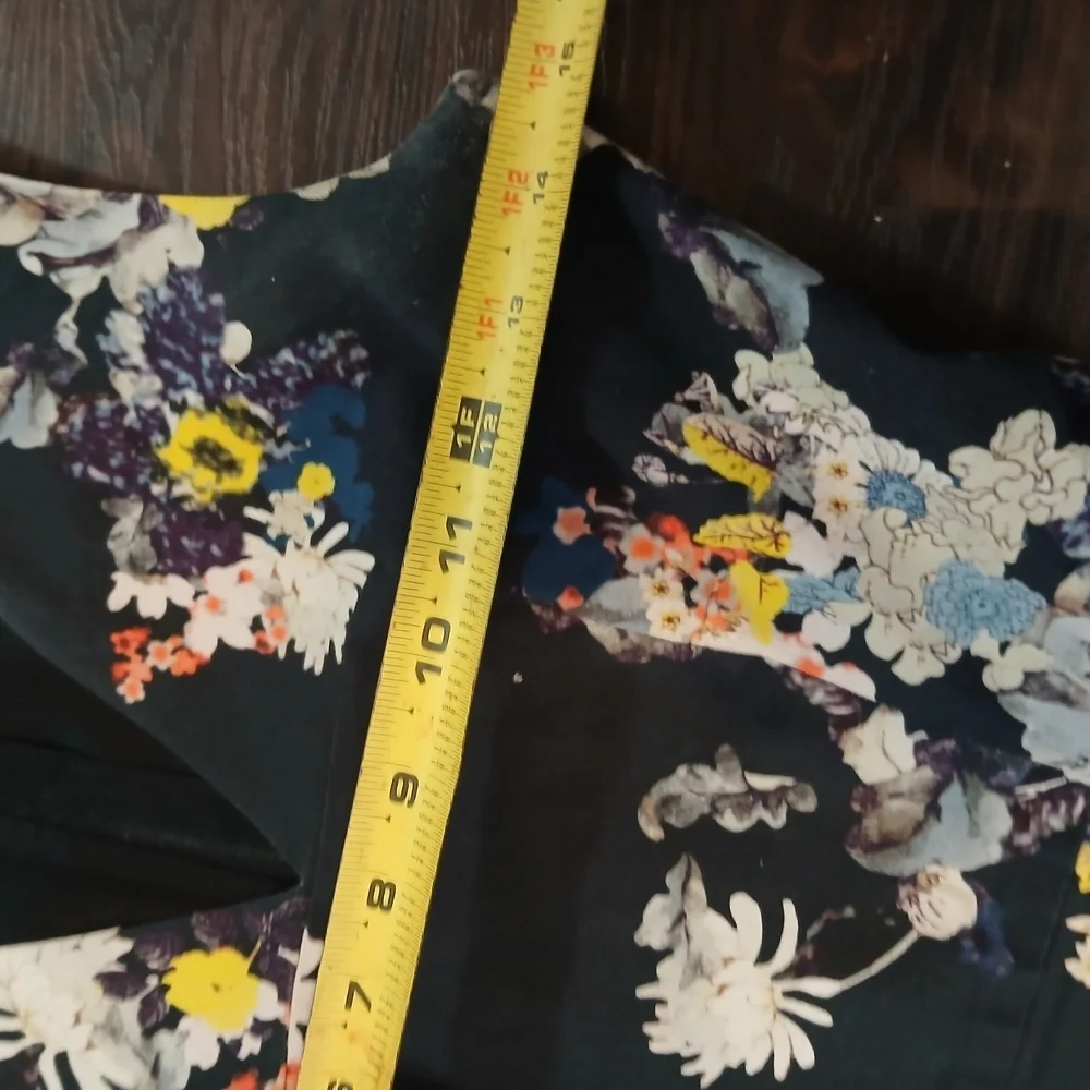 ERDEM Black Floral Midi Dress - Picture 6 of 7